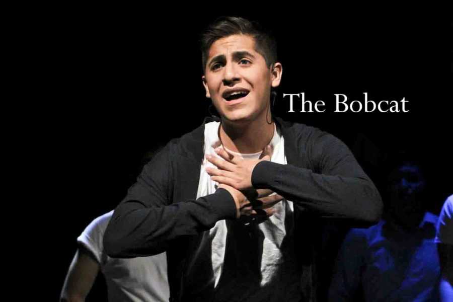 Senior Robbie Palacios leaves his heart on the stage during his performance of  Happy Days.