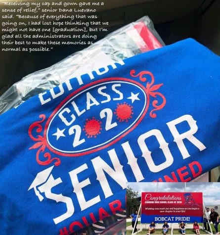 Seniors receive curbside service for Cap & Gowns