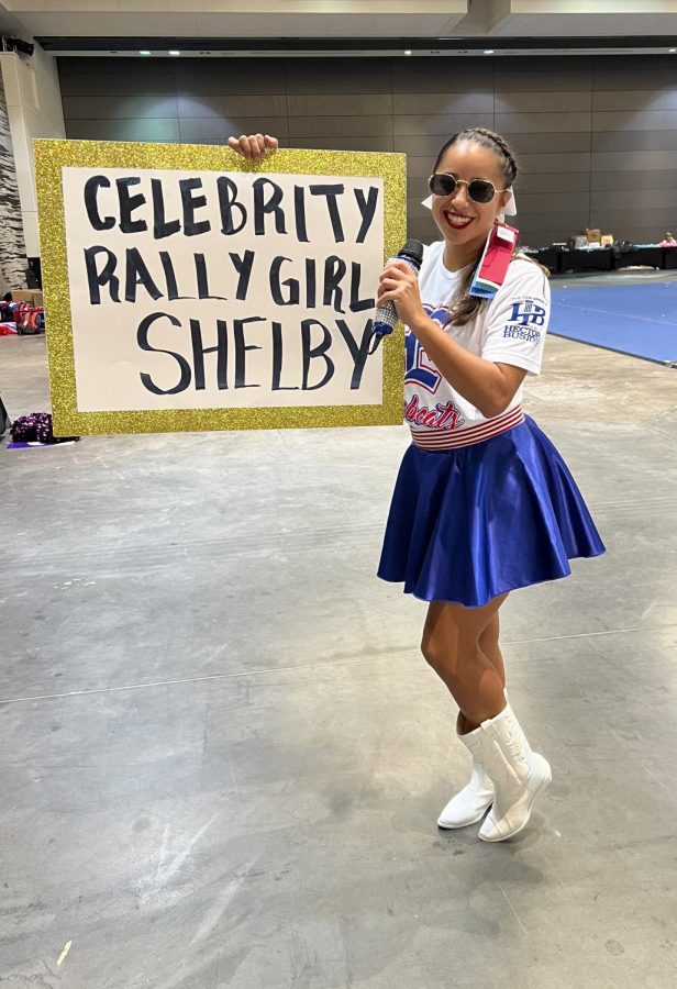 During the summer at NCA camp, Shelby Celedon was the celebrity rally girl. 