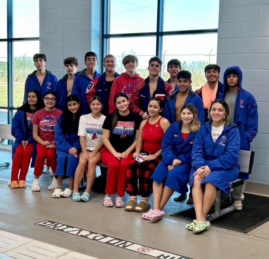 The swimming and diving team attend the 2023 Region VII 6A Championship meet.